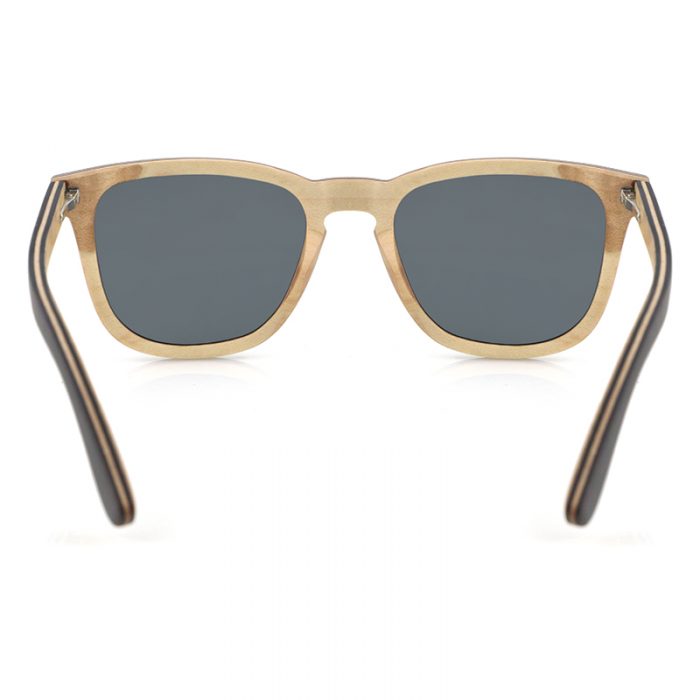 Blue Shells Walnut Wood Sunglasses - Image 3