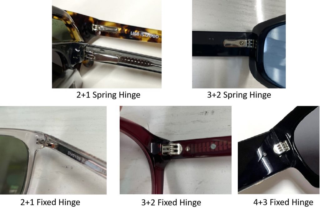 acetate sunglasses spring hinge Process