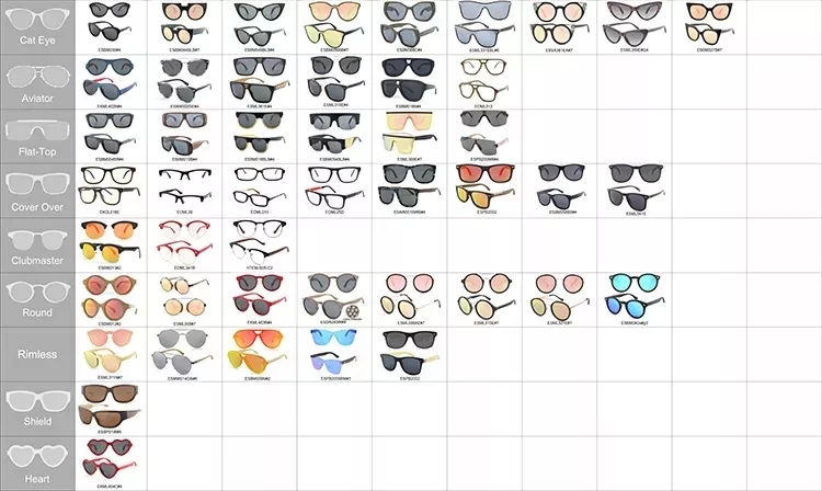square cat eye fashion sunglasses manufacturers