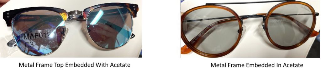 Eyewear sunglasses Bridge Process