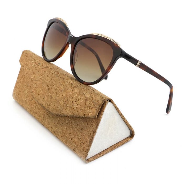 OEM polarized brown tortoise thin frame womens oversized acetate frame sunglasses - Image 2