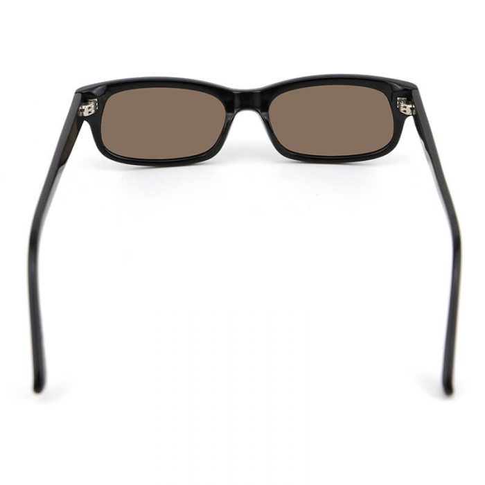 Custom logo mens womens black fashion polarized rectangle acetate frame sunglasses - Image 5