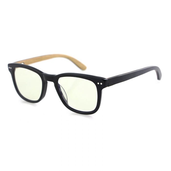 Unisex polarized fashion thin shadow sunglasses in black acetate with green shaded lenses - Image 8