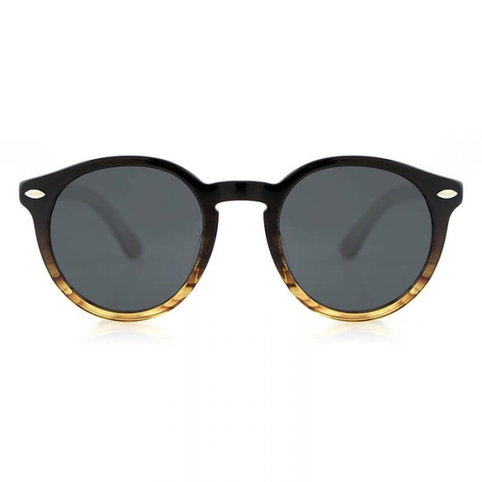 Custom logo wood temple polarized shades sun glasses womens tortoise acetate sunglasses - Image 3