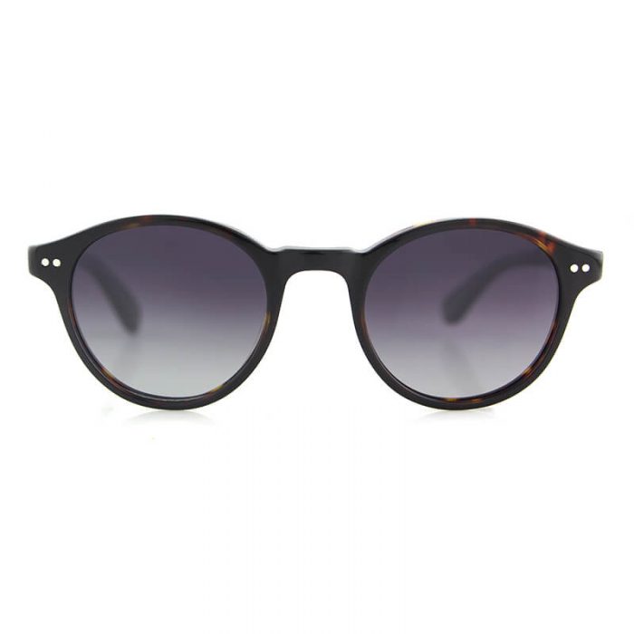 UV protection TAC round lens polarized cat eye frame retro acetate sunglasses for women men - Image 3