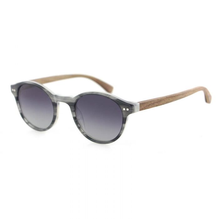 UV protection TAC round lens polarized cat eye frame retro acetate sunglasses for women men - Image 6