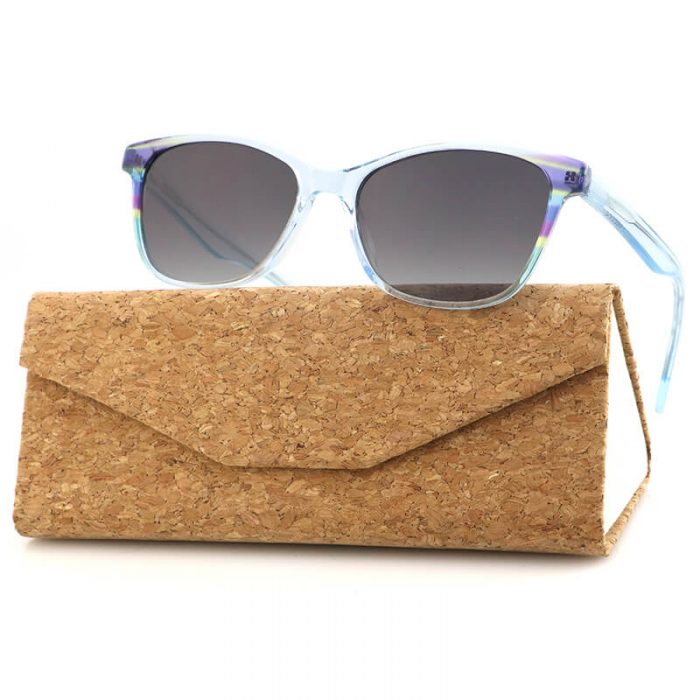 Fashion women men polarized custom logo clear frame acetate sunglasses with color - Image 2