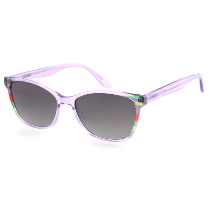 Fashion women men polarized custom logo clear frame acetate sunglasses with color - Image 6
