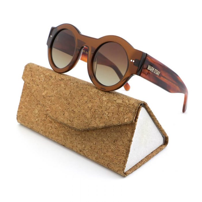 ECO friendly custom circle frame wide temples women polarized bio acetate sunglasses - Image 2
