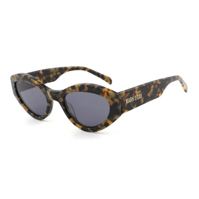 ECO bio gradable tortoise black women polarized cat eye triangle acetate sunglasses