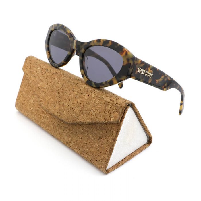 ECO bio gradable tortoise black women polarized cat eye triangle acetate sunglasses - Image 2