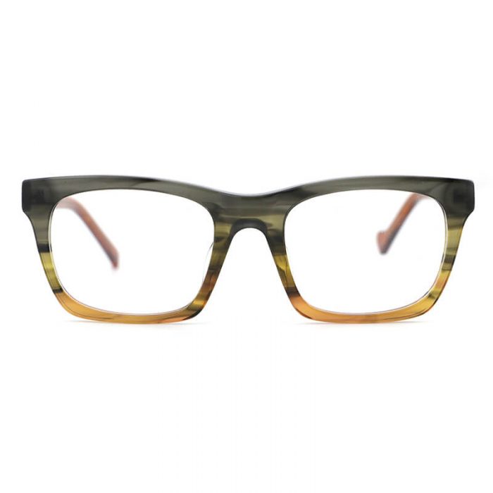 China vintage optical glasses frame wholesale brown tortoise square full acetate eyeglasses frame - Image 3
