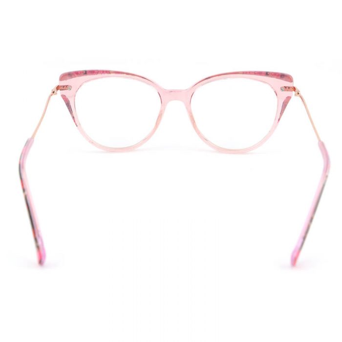 Big frame optical glasses wholesale clear pink cat eye frame eyeglasses for women - Image 5