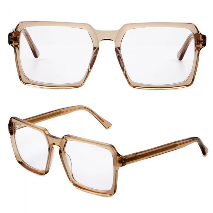 China acetate square frame optical glasses wholesale retro designer eyeglasses frame for men - Image 4