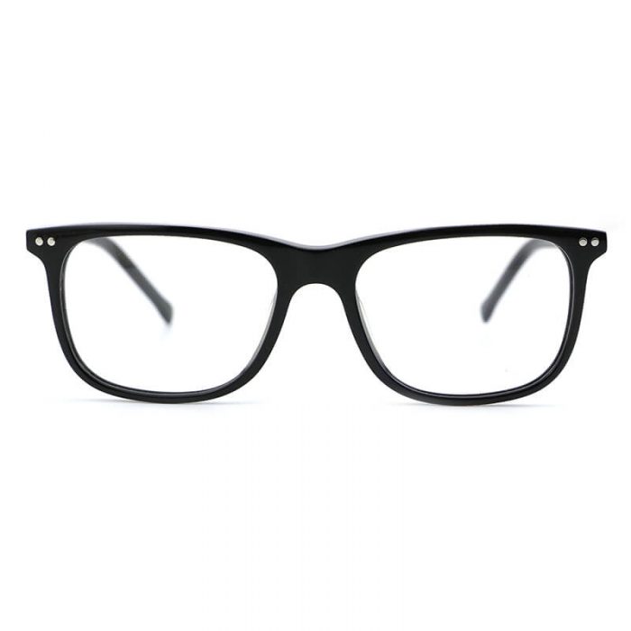 Wholesale promotional optical frame black square acetate designer frame clear lens eyeglasses - Image 4