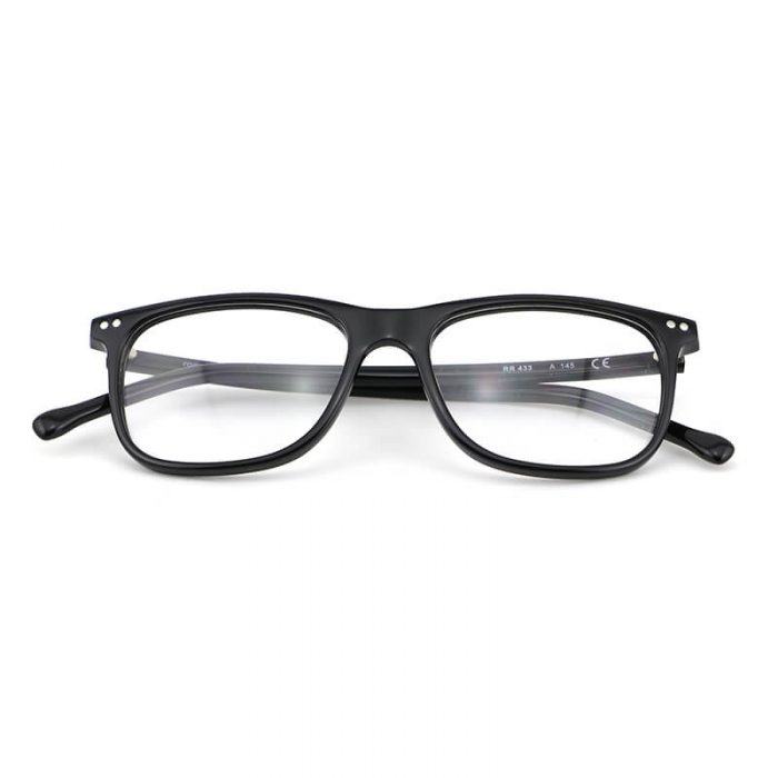 Wholesale promotional optical frame black square acetate designer frame clear lens eyeglasses - Image 3