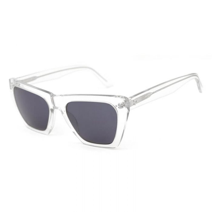 Custom logo trendy ladies polarized square frame acetate transparent acetate style sunglasses - Image 7