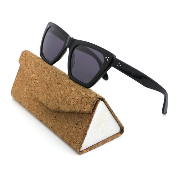 China wholesale custom logo newest design acetate black square men polarized sunglasses - Image 2