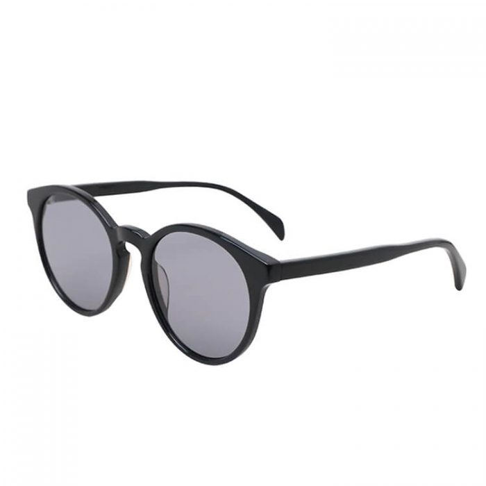 China classic acetate sunglasses wholesale womens round sun glasses polarized black/brown/pink sunglasses