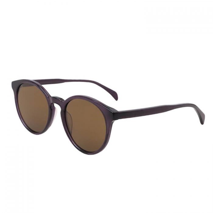 China classic acetate sunglasses wholesale womens round sun glasses polarized black/brown/pink sunglasses - Image 2
