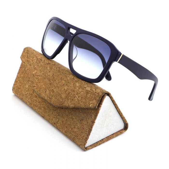 Fashion unisex men women luxury brand retro bridge flat top hot black square acetate polarized sunglasses - Image 2