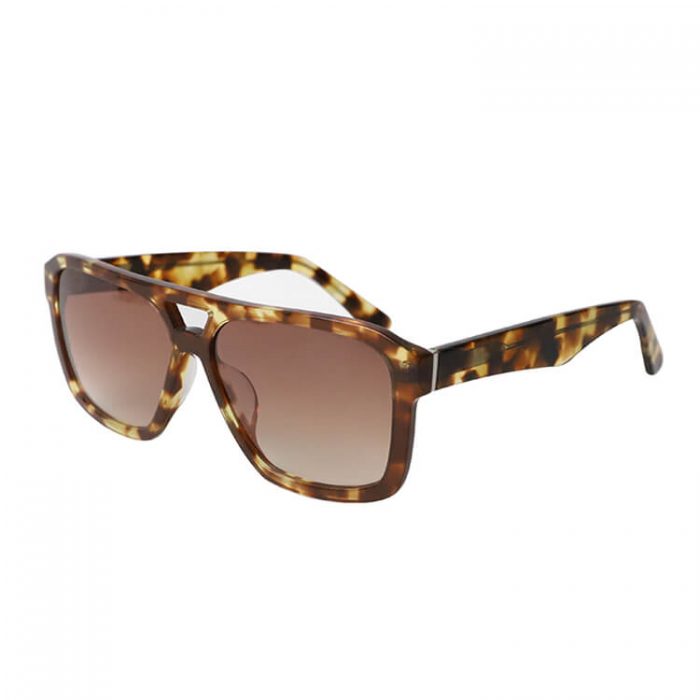 Fashion unisex men women luxury brand retro bridge flat top hot black square acetate polarized sunglasses - Image 11