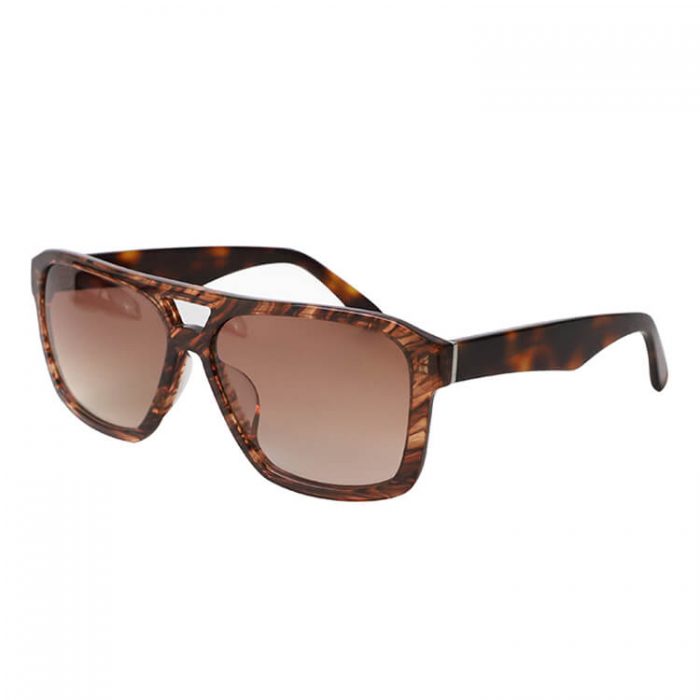 Fashion unisex men women luxury brand retro bridge flat top hot black square acetate polarized sunglasses - Image 9