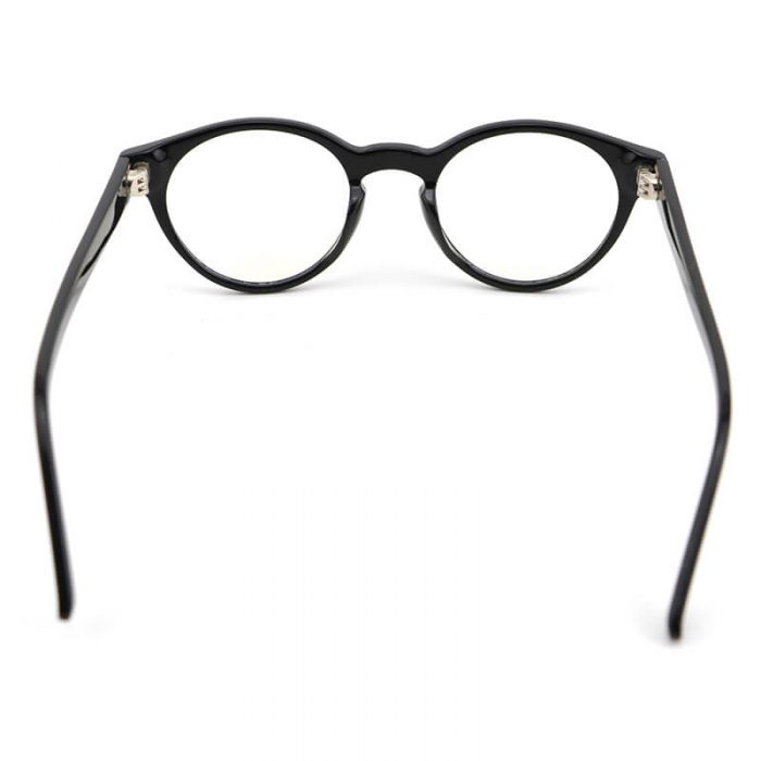Factory wholesale oem classic womens mens fashion round frame black acetate optical glasses - Image 5