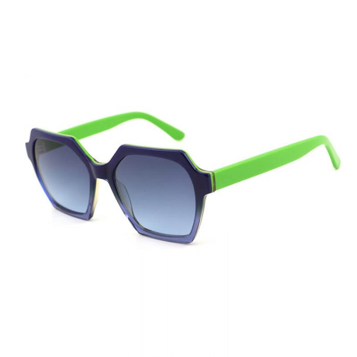 Premium women hexagon shape vintage sun glasses polarized acetate sunglasses - Image 8