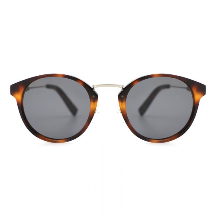 Fashion round frame acetate tortoise frame and metal bridge polarized sunglasses - Image 4