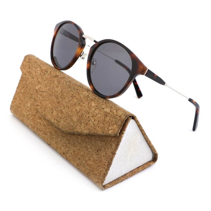 Fashion round frame acetate tortoise frame and metal bridge polarized sunglasses - Image 2