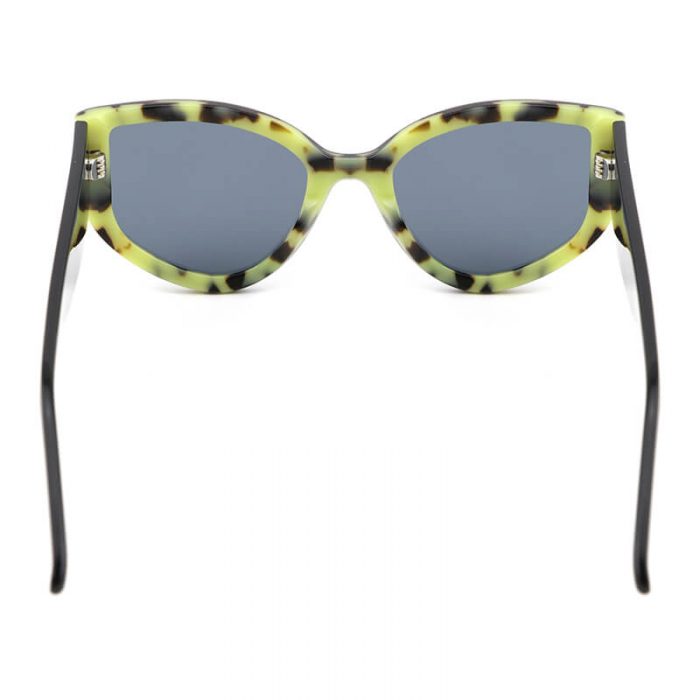 Custom logo women sunglasses oversize cat eye multi layer wide legs acetate sun glasses shades - Image 5