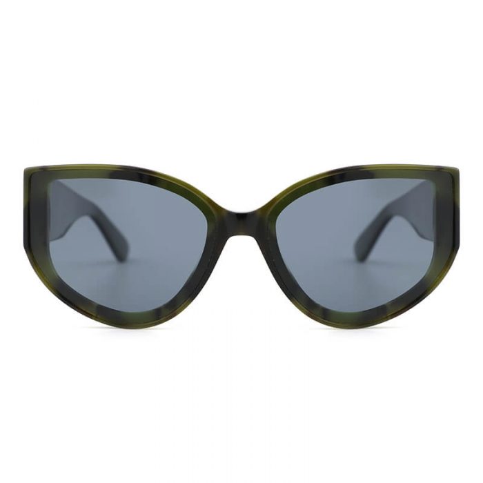 Custom logo women sunglasses oversize cat eye multi layer wide legs acetate sun glasses shades - Image 4