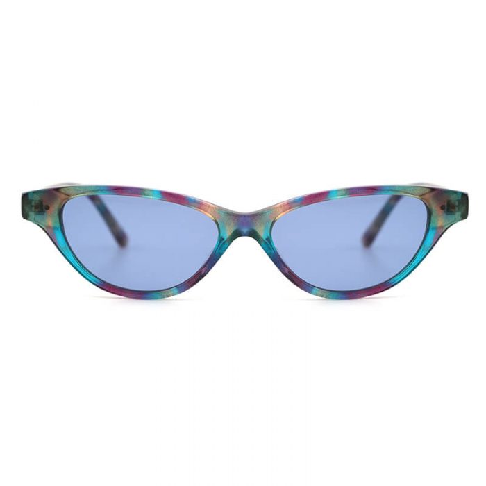 Vintage small cat eye acetate sunglasses for women high ended triangle glasses - Image 3