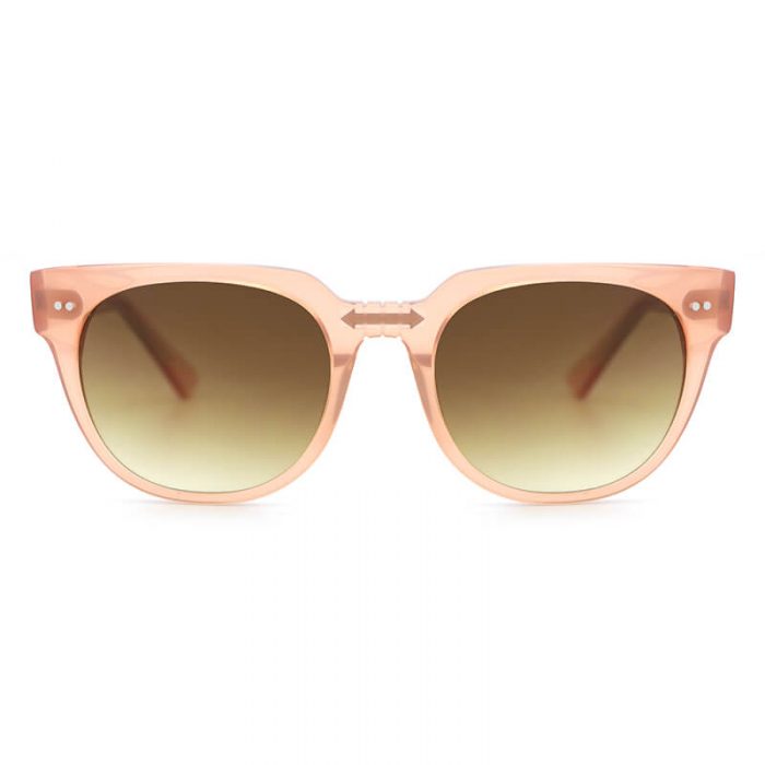 Hot sale fashion light pink polarized brown gradient lens rectangle sunglasses women - Image 4