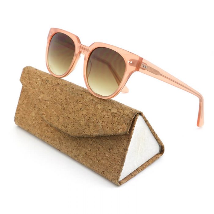 Hot sale fashion light pink polarized brown gradient lens rectangle sunglasses women - Image 2