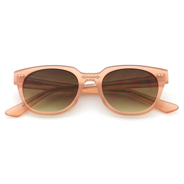 Hot sale fashion light pink polarized brown gradient lens rectangle sunglasses women - Image 3