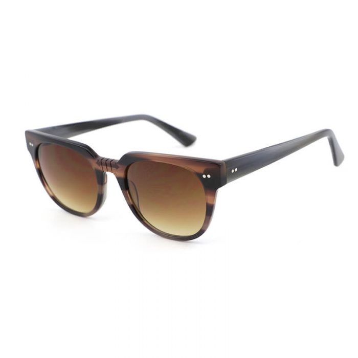 Hot sale fashion light pink polarized brown gradient lens rectangle sunglasses women - Image 9