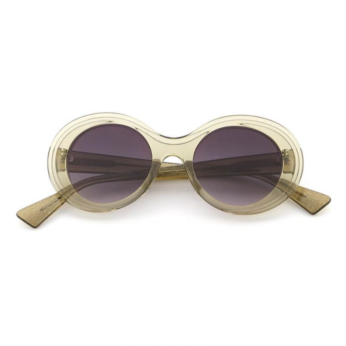 Designer custom logo ladies polarized eyewear transparent oval frame acetate sunglasses - Image 4