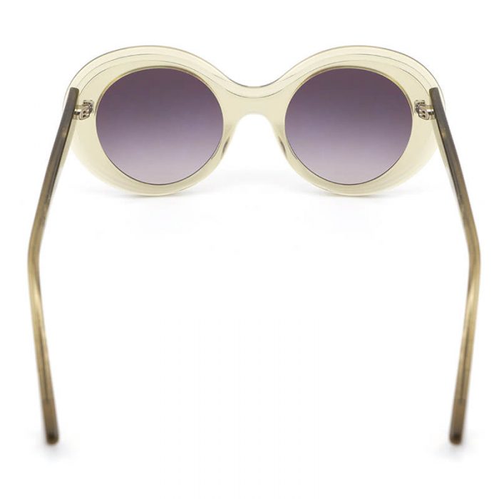 Designer custom logo ladies polarized eyewear transparent oval frame acetate sunglasses - Image 5