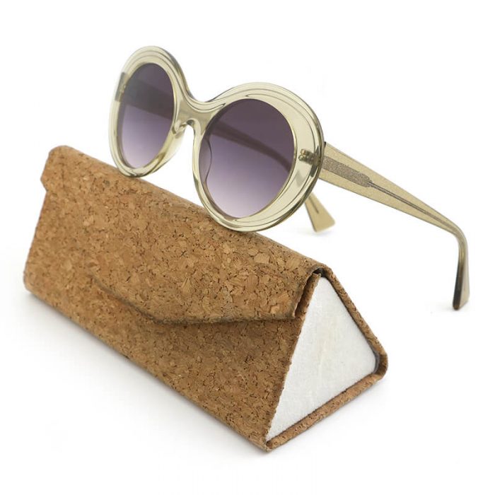 Designer custom logo ladies polarized eyewear transparent oval frame acetate sunglasses - Image 2