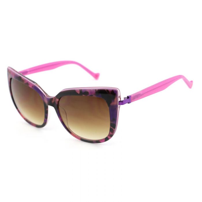 Womens polarized sun glasses tortoise gold frame cat eye oversized sunglasses with black temples - Image 7