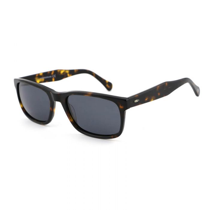 Fashion classic mens all black rectangle frame acetate custom logo polarized sunglasses - Image 9