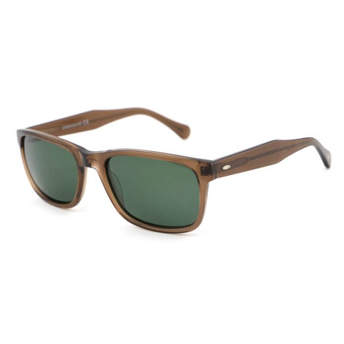Fashion classic mens all black rectangle frame acetate custom logo polarized sunglasses - Image 7