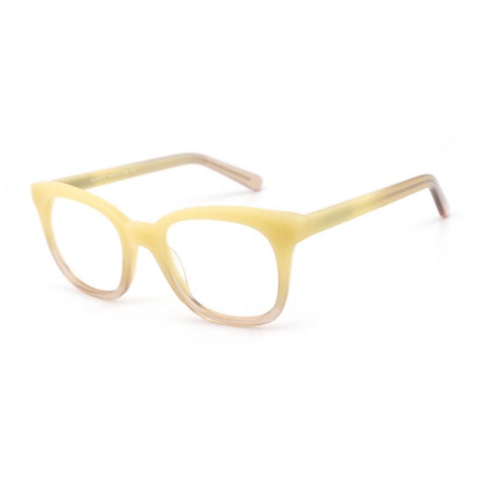 High quality women ladies pink lens square transparent acetate clear yellow sunglasses - Image 8