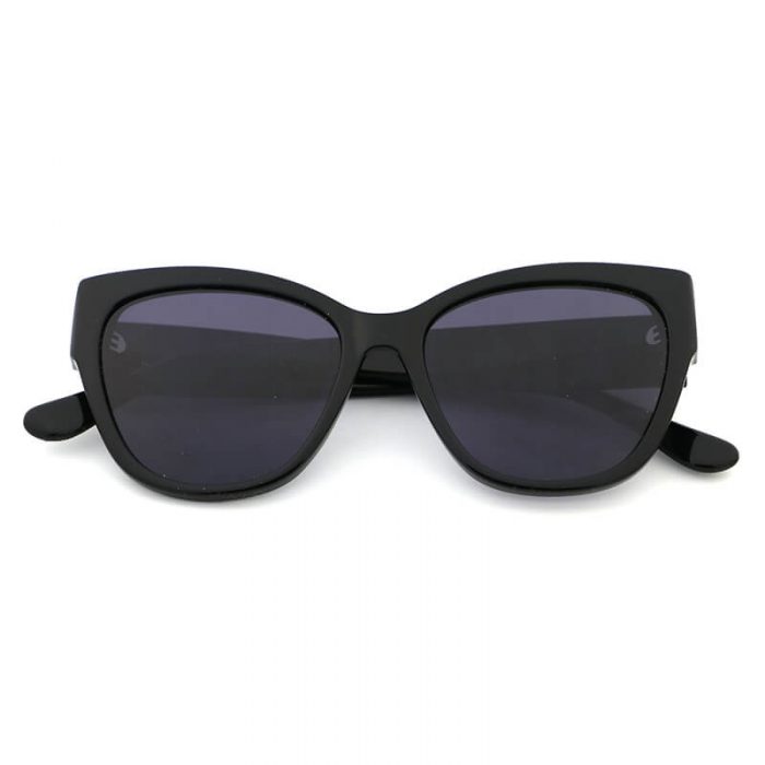 Trending fashion oversized cat eye  black trim womens mens polarized sunglasses - Image 4
