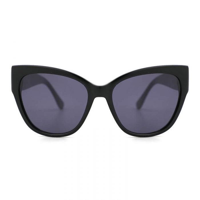 Trending fashion oversized cat eye  black trim womens mens polarized sunglasses - Image 3