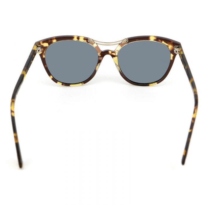 Custom acetate yellow tortoise shades womens clear lens polarized fashion sunglasses - Image 5