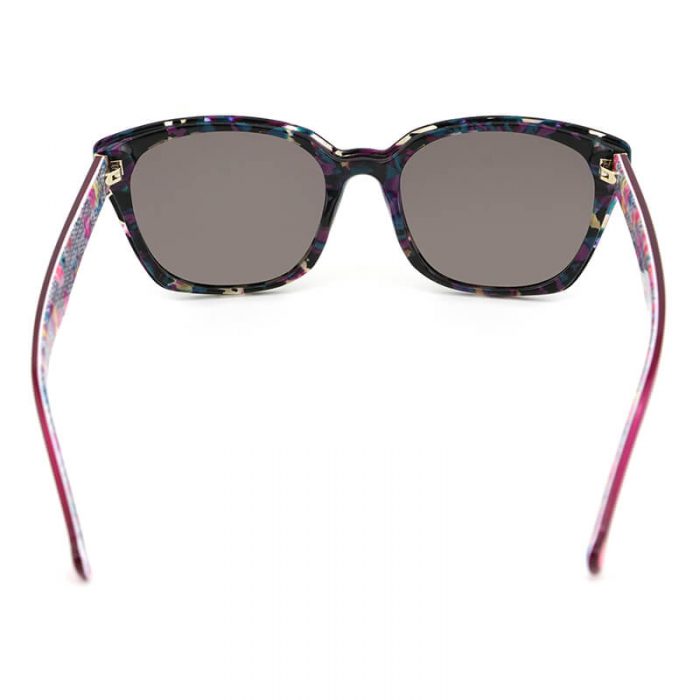 Custom logo wholesale womens purple rectangle tortoise shell acetate sunglasses - Image 5
