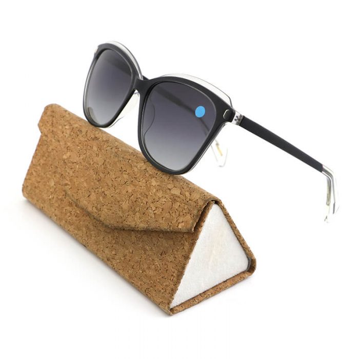 High quality trendy rectangle oversized men vintage black double layer acetate sunglasses - Image 2